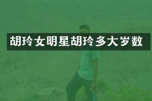 胡玲女明星胡玲多大岁数