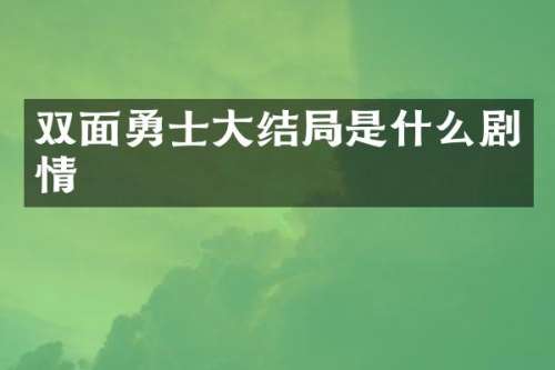 双面勇士大结局是什么剧情