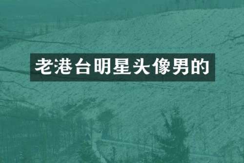 老港台明星头像男的