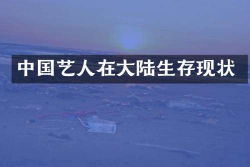 中国艺人在大陆生存现状