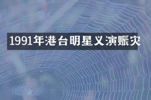 1991年港台明星义演赈灾