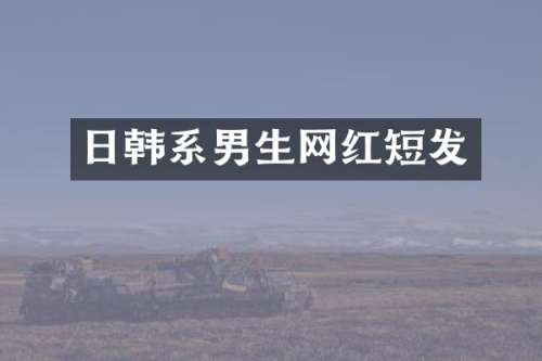 日韩系男生网红短发
