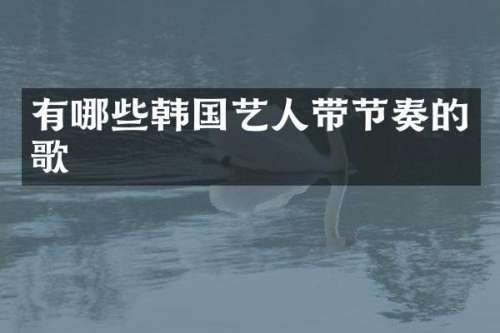 有哪些韩国艺人带节奏的歌
