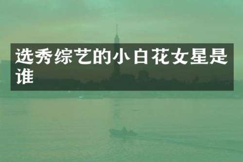 选秀综艺的小白花女星是谁