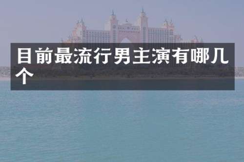 目前最流行男主演有哪几个