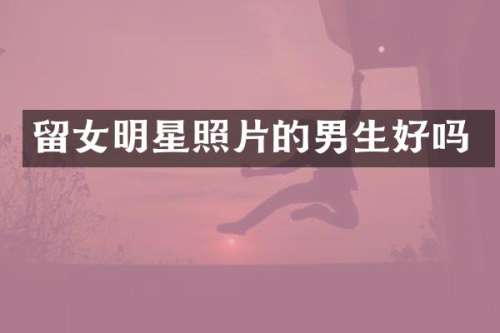 留女明星照片的男生好吗