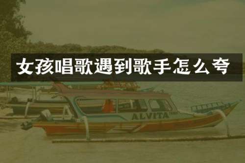 女孩唱歌遇到歌手怎么夸