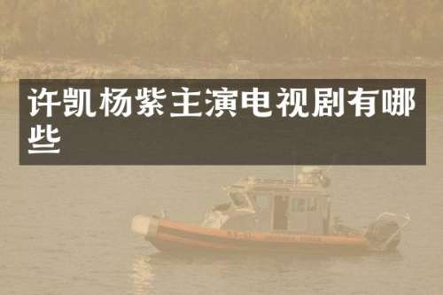 许凯杨紫主演电视剧有哪些