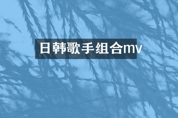 日韩歌手组合mv