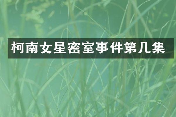 柯南女星密室事件第几集