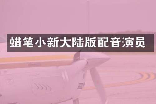 蜡笔小新大陆版配音演员