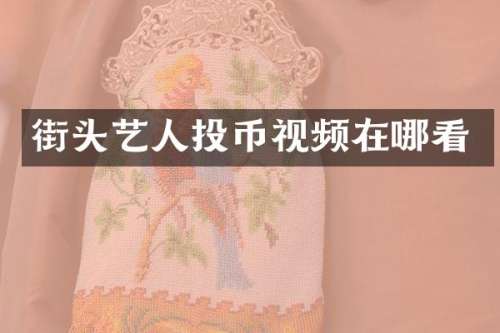 街头艺人投币视频在哪看