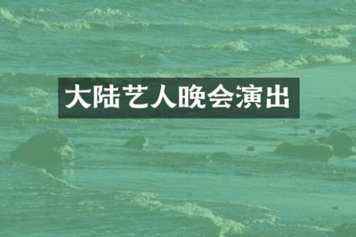 大陆艺人晚会演出