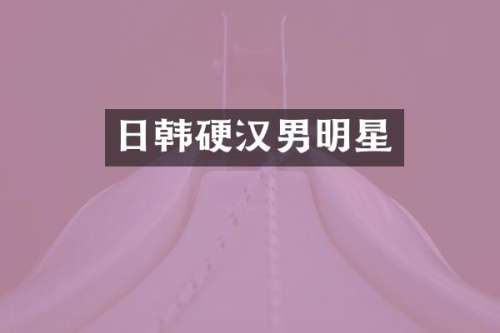 日韩硬汉男明星