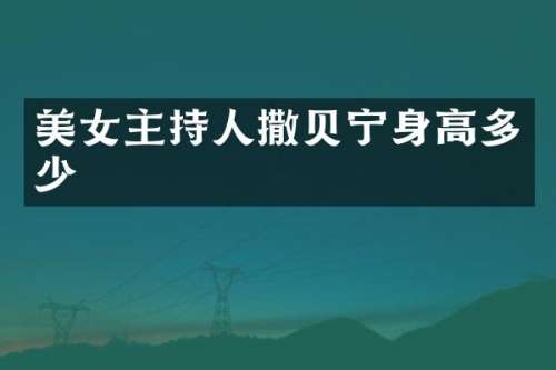 主持人撒贝宁身高多少