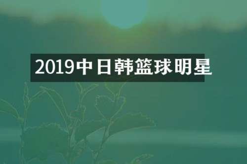 2019中日韩篮球明星