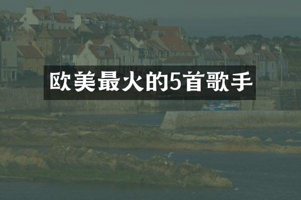 欧美最火的5首歌手