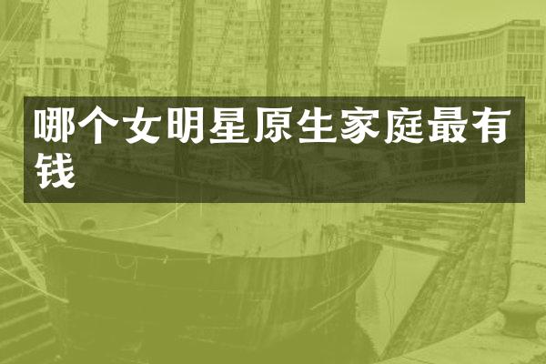 哪个女明星原生家庭最有钱