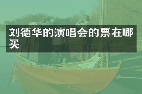 刘德华的演唱会的票在哪买