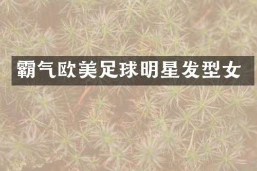 霸气欧美足球明星发型女
