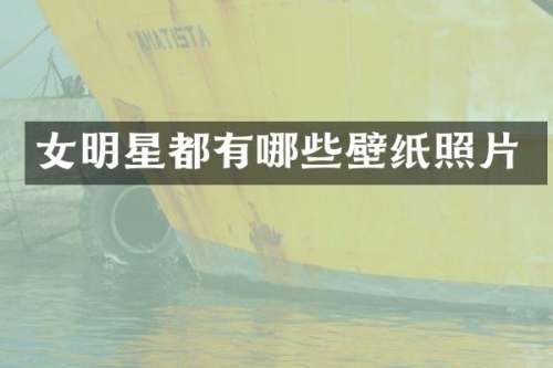 女明星都有哪些壁纸照片