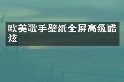 欧美歌手壁纸全屏高级酷炫