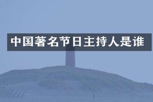 中国著名节日主持人是谁