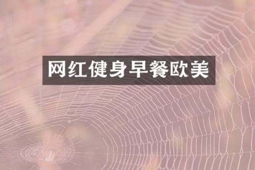网红健身早餐欧美