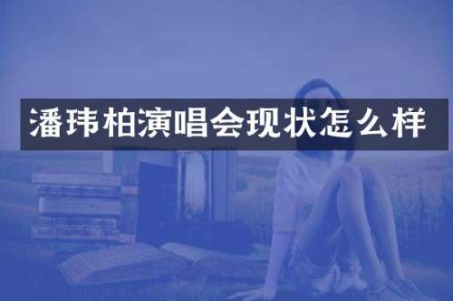 潘玮柏演唱会现状怎么样