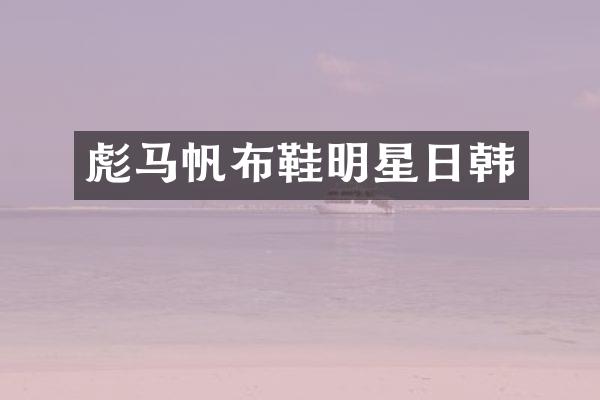 帆布鞋明星日韩