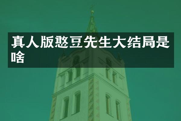 真人版憨豆先生大结局是啥
