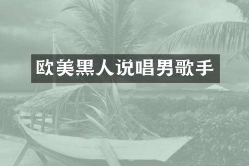 欧美黑人说唱男歌手