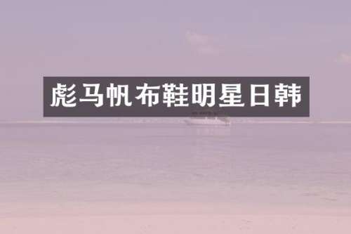 帆布鞋明星日韩