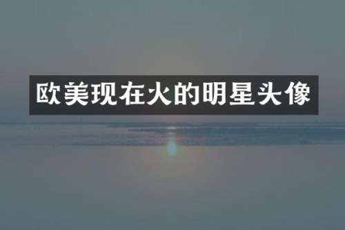 欧美现在火的明星头像