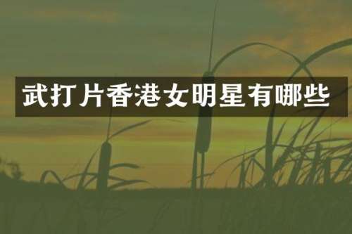 武打片香港女明星有哪些