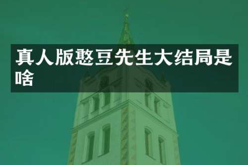 真人版憨豆先生大结局是啥