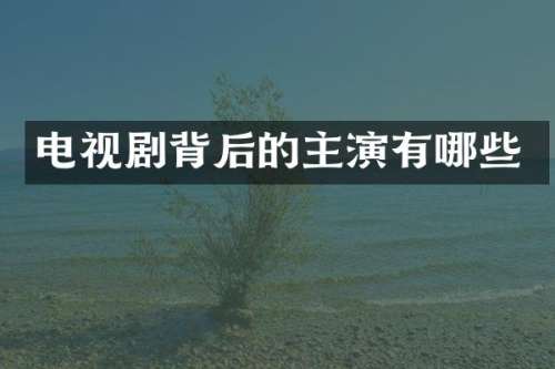 电视剧背后的主演有哪些