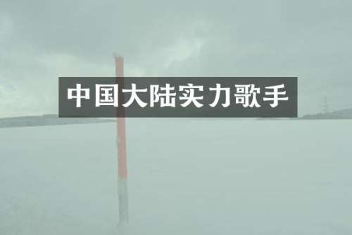 中国大陆实力歌手