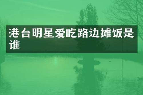 港台明星爱吃路边摊饭是谁