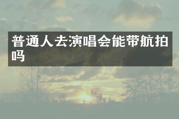 普通人去演唱会能带吗