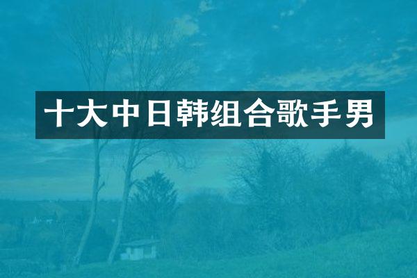 十大中日韩组合歌手男