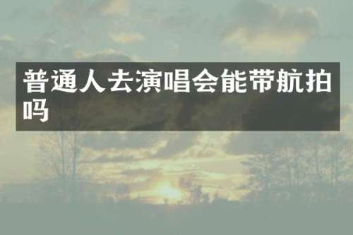普通人去演唱会能带吗