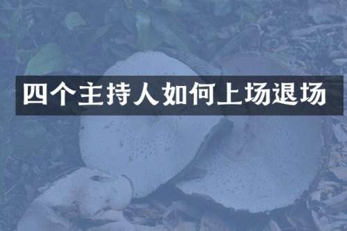 四个主持人如何上场退场