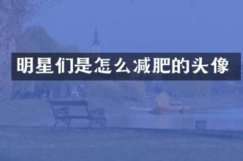 明星们是怎么减肥的头像