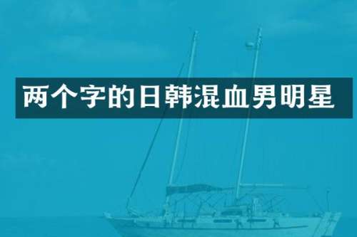 两个字的日韩混血男明星