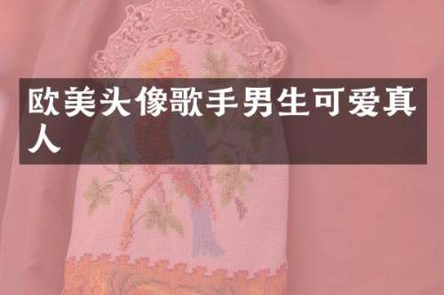 欧美头像歌手男生可爱真人