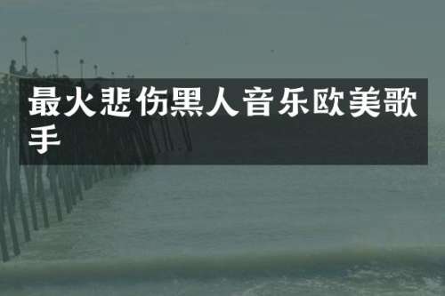 最火悲伤黑人音乐欧美歌手