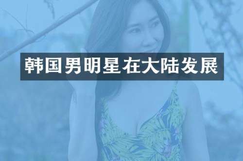 韩国男明星在大陆发展