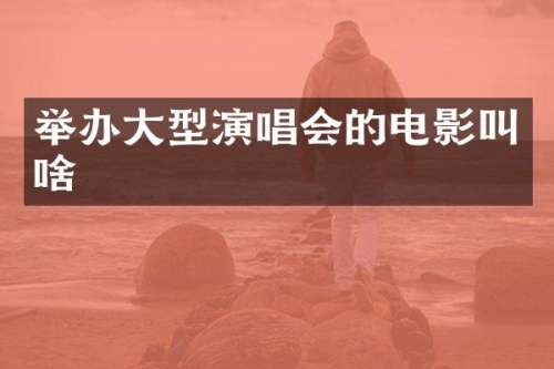 举办大型演唱会的电影叫啥