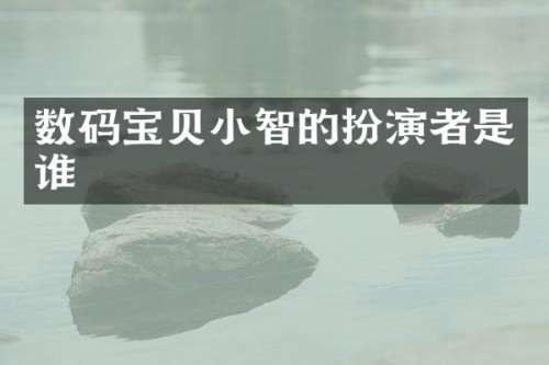 数码宝贝小智的扮演者是谁